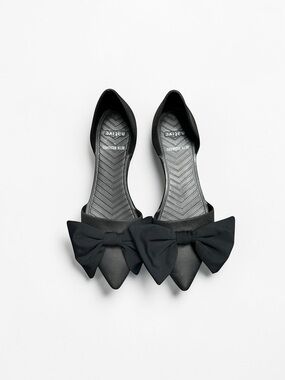 🌻Native Shoes x Beth Richards Black Audrey Bow Flats Size 9